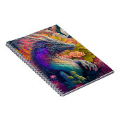 Beau Carnet de Dragon Floral (Côté Droit)