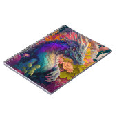 Beau Carnet de Dragon Floral (Côté gauche)