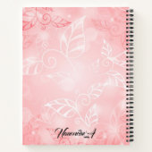 beau carnet de fleurs chinoises roses (Dos)