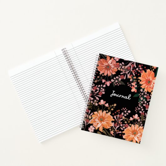 Beau Carnet de Journal Floral (Intérieur)