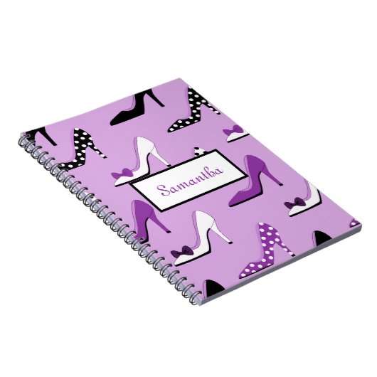 Beau Carnet de talons violets (Côté Droit)