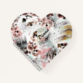 Beau carnet design orchidée (Devant)