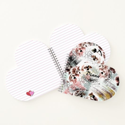 Beau carnet design orchidée (Intérieur)