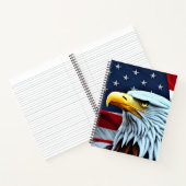 Beau Carnet du drapeau de l'aigle patriotique amér (Intérieur)