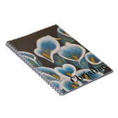Beau Carnet Fleur Personnalisé (Côté Droit)