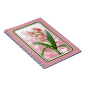 Beau Carnet Floral à thème Amaryllis (Côté Droit)