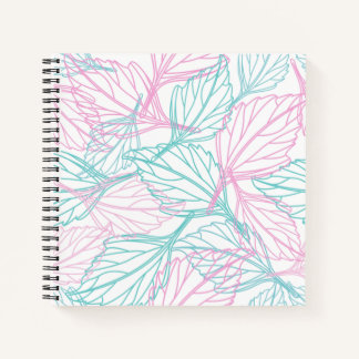 Beau Carnet motif feuille