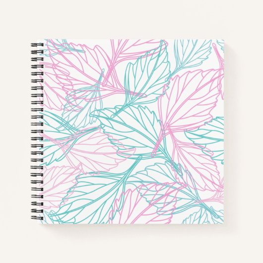 Beau Carnet motif feuille (Devant)