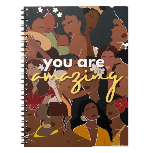 Beau Carnet noir femmes afro-américaines (Devant)