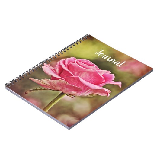 Beau Carnet Rose Art Journal (Côté gauche)