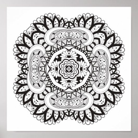 Beau Carré Déco Doodle 2 (Devant)