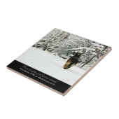 Beau carreau de céramique commémoratif de berger (Côté)