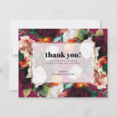 Beau Carte de remerciements de fleurs d'été (Devant)