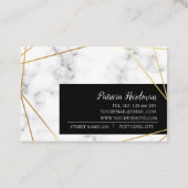 Beau, carte de visite de charme avec du marbre (Dos)