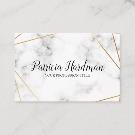 Beau, carte de visite de charme avec du marbre (Devant)