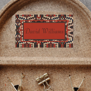 Beau Carte de visite de conception de tapis orient