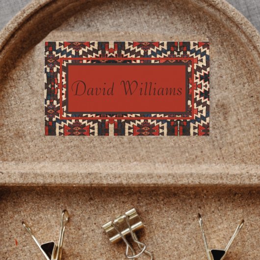 Beau Carte de visite de conception de tapis orient