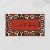 Beau Carte de visite de conception de tapis orient (Devant)