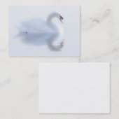 Beau Carte de visite de cygne (Devant / Derrière)