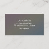 beau carte de visite de dame de style à la mode (Dos)