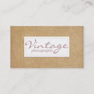 Beau Carte de visite de design photographique Vint