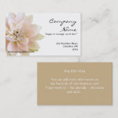 Beau carte de visite de fleur de Lotus (Devant / Derrière)