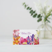 beau carte de visite de fleuriste de mariage de (Debout devant)