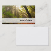 Beau carte de visite de forêt (Devant / Derrière)