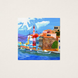 Beau carte de visite de Grèce