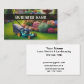 Beau Carte de visite de jardin (Devant / Derrière)