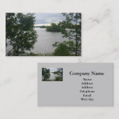 Beau carte de visite de lac (Devant / Derrière)