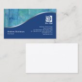 Beau Carte de visite de l'architecte de lavage aqu (Devant / Derrière)