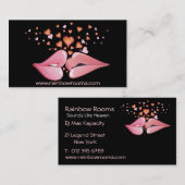 Beau carte de visite de lèvres (Devant / Derrière)