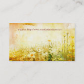 Beau carte de visite de marguerites (Dos)