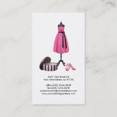 Beau carte de visite de mode (Dos)