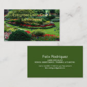 Beau Carte de visite de paysage photo (Devant / Derrière)