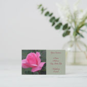 Beau carte de visite de rose de rose (Debout devant)