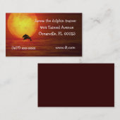 Beau carte de visite de scène (Devant / Derrière)