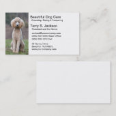 Beau carte de visite de soin de chien (Devant / Derrière)