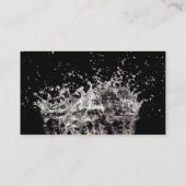 Beau carte de visite d'éclaboussure de l'eau (Dos)