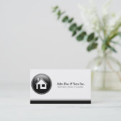 Beau carte de visite d'icône d'agent immobilier (Debout devant)