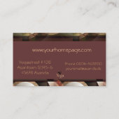 Beau carte de visite d'instructeur de yoga (Dos)