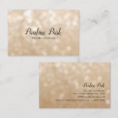 Beau carte de visite élégant avec le bokeh (Devant / Derrière)