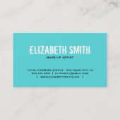 Beau carte de visite gothique Teal/noir (Dos)