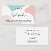 Beau carte de visite pour photographe (Devant / Derrière)