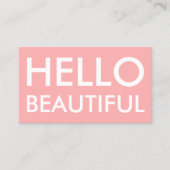 Beau carte de visite simple moderne de rose (Devant)