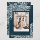 Beau Carte photo de Noël de la Marine (Devant / Derrière)