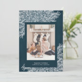 Beau Carte photo de Noël de la Marine (Debout devant)