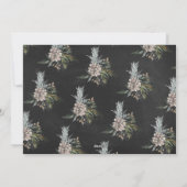 Beau Carte photo de Noël Floral (Dos)