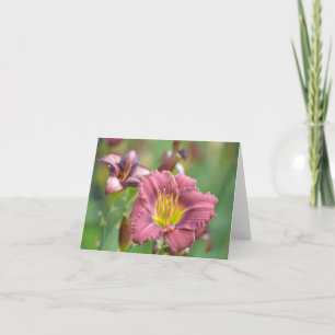 Beau carte pour notes de fleur